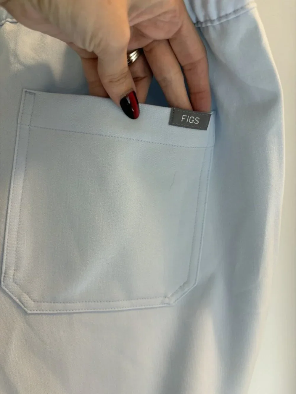 Figs CAIRO Scrub Pants In Pale Blue Size XLR 36” X 30”